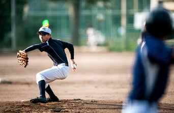 両翼90ｍあまりの野球場がある西グラウンド