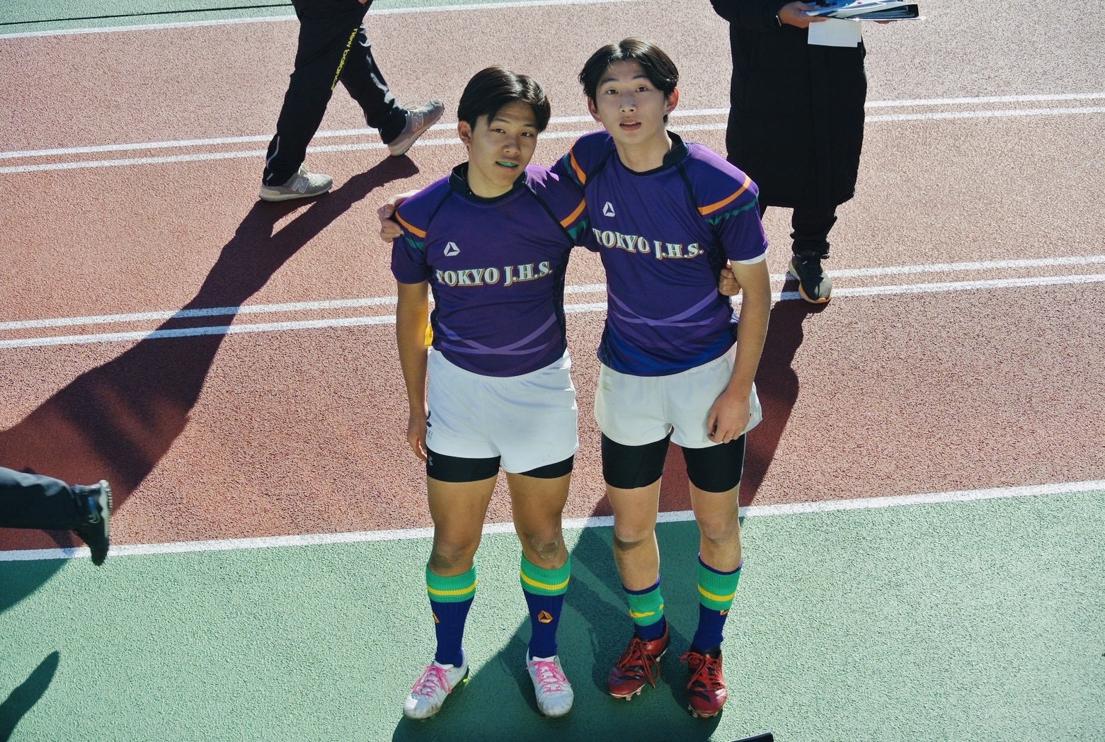 ラグビー部の二人の選手が東京都代表として全国大会に出場しました。