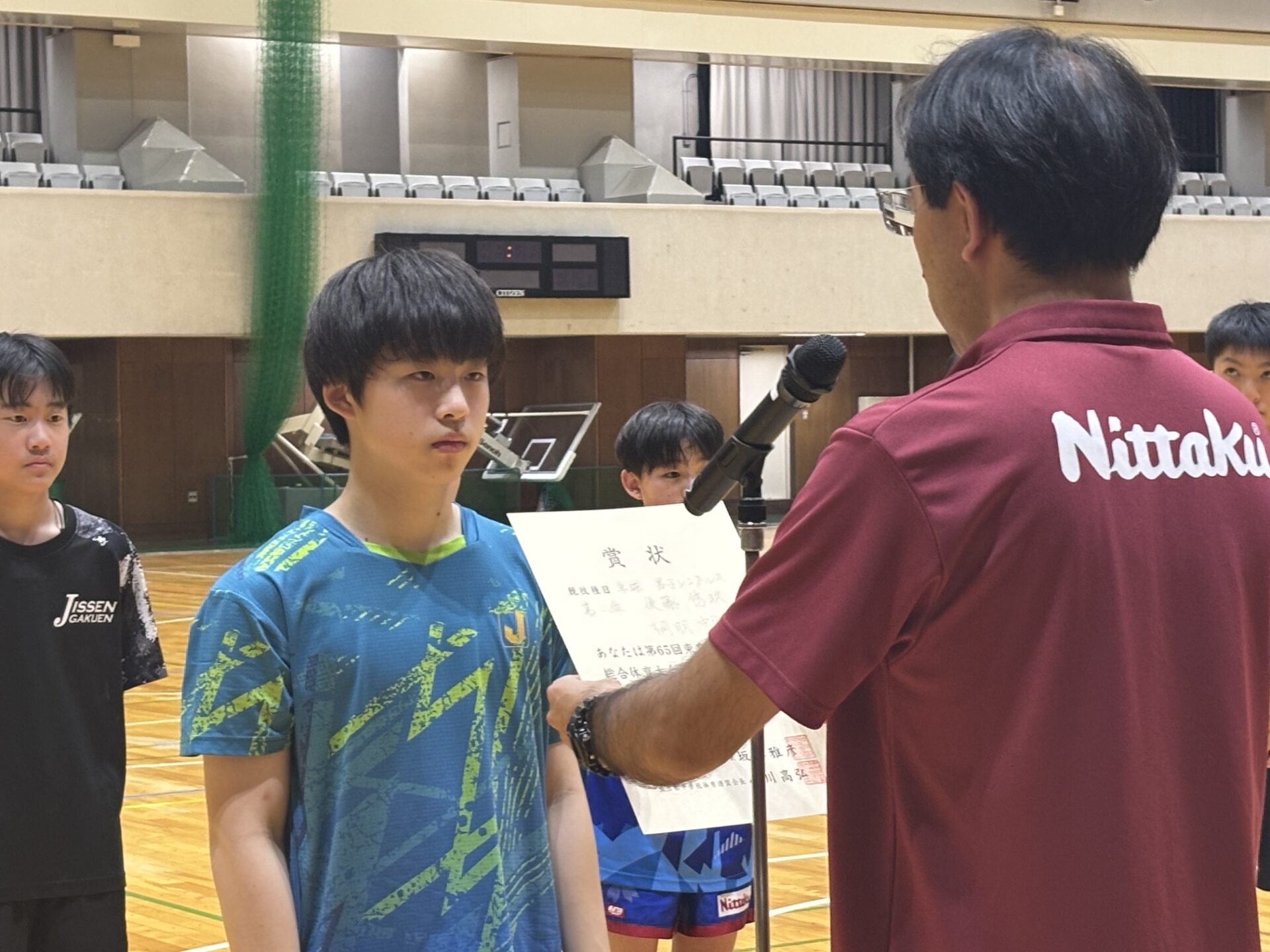 中２卓球部後藤君　都大会準優勝おめでとう
