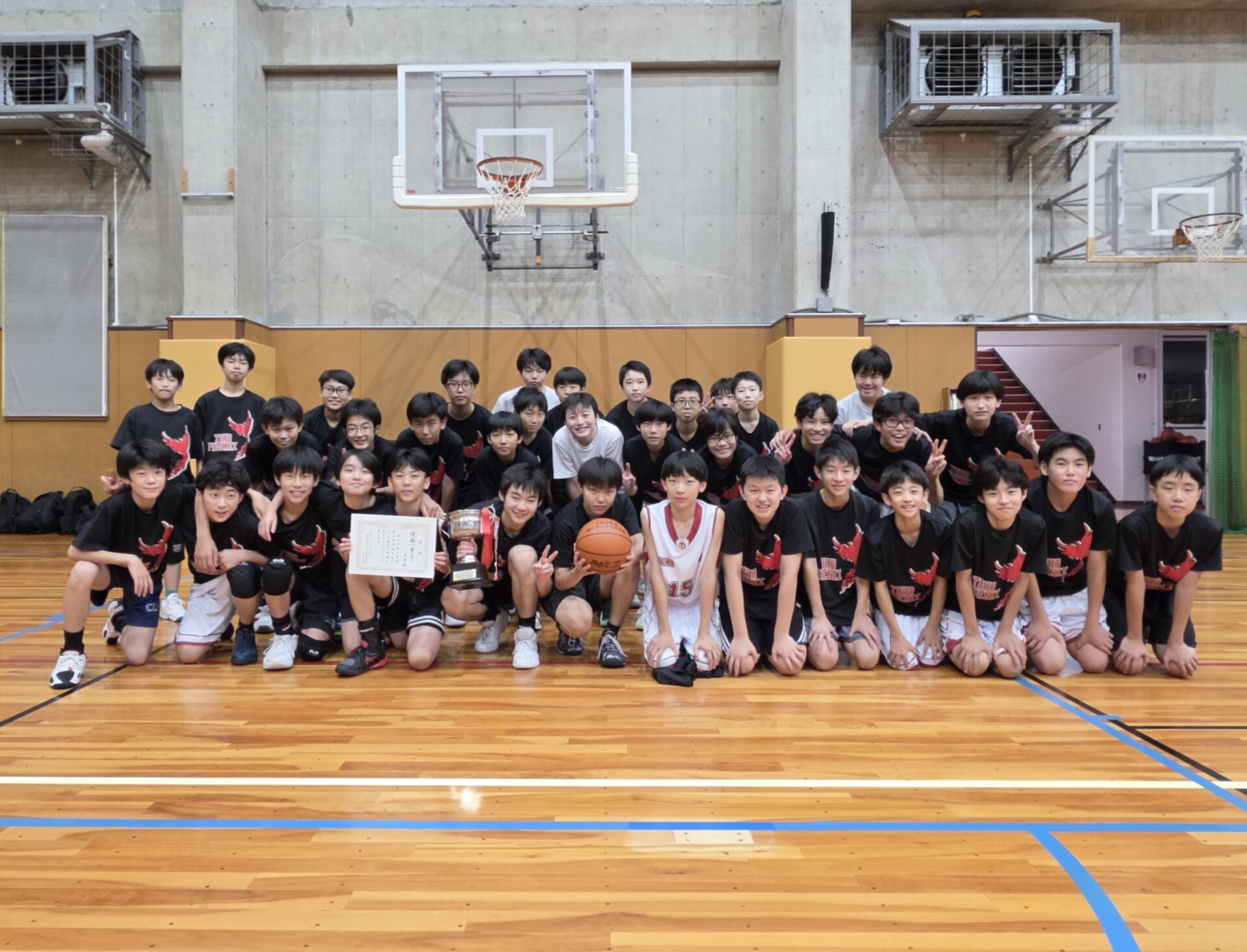 中学バスケットボール部　国立市内大会　報告